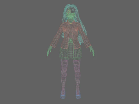Sweet Basic Woman V43434 3D Model