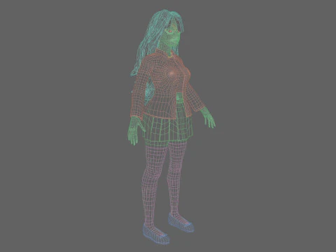 Sweet Basic Woman V43434 3D Model