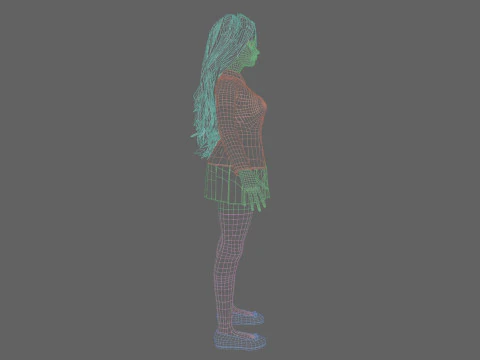 Sweet Basic Woman V43434 3D Model