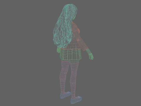 Sweet Basic Woman V43434 3D Model
