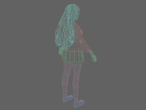 Sweet Basic Woman V43434 3D Model