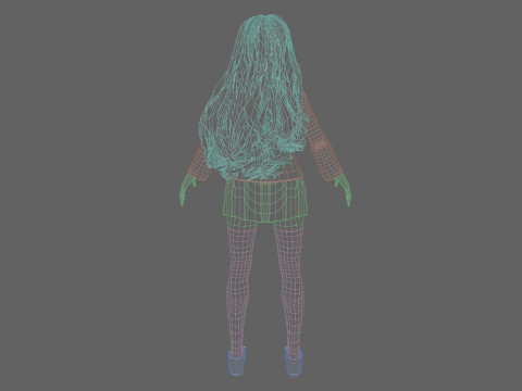 Sweet Basic Woman V43434 3D Model