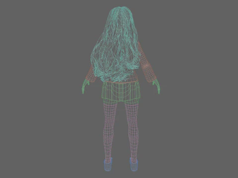Sweet Basic Woman V43434 3D Model