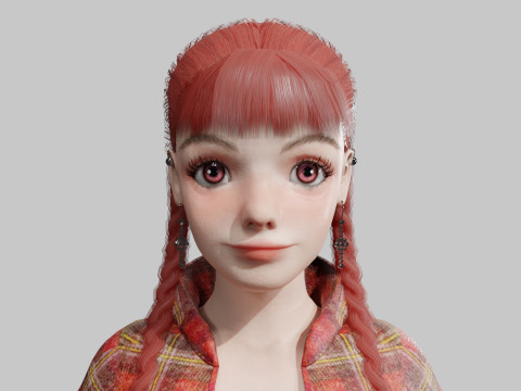 Sweet cute Woman V36191 Model 3D