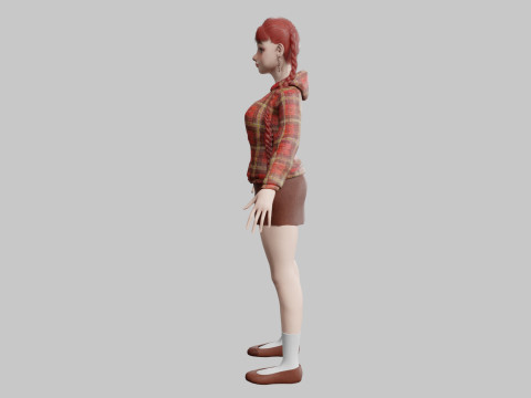 Sweet cute Woman V36191 Model 3D