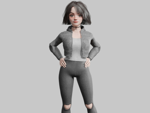 Sweet Pretty Woman V38855 3D Model