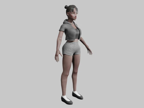Young Pretty Woman V27214 3D Model