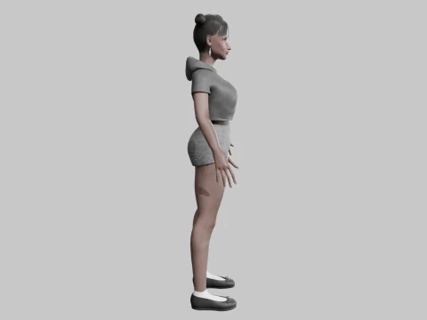 Young Pretty Woman V27214 3D Model