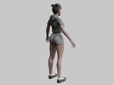 Young Pretty Woman V27214 3D Модель