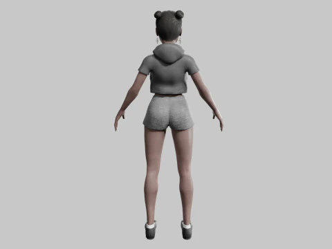 Young Pretty Woman V27214 3D Model
