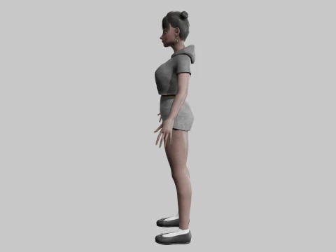 Young Pretty Woman V27214 3D Model