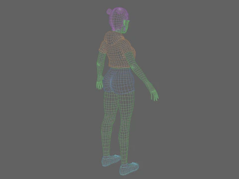 Young Pretty Woman V27214 3D Model