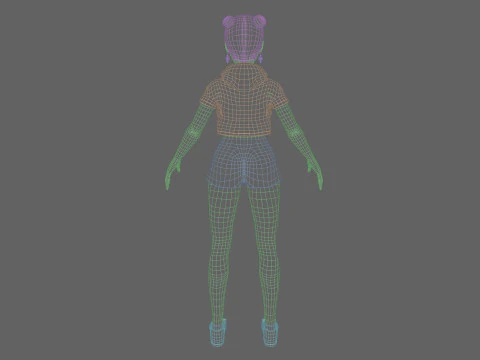 Young Pretty Woman V27214 3D Model