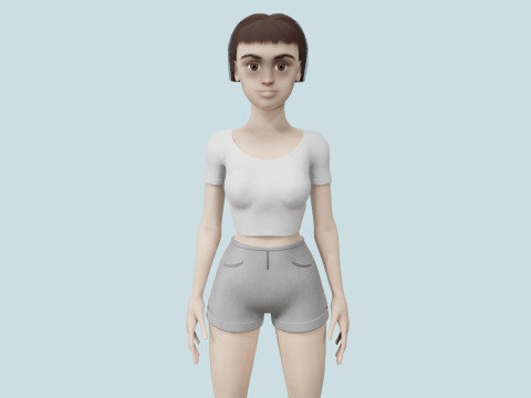 Girl 3D 模型