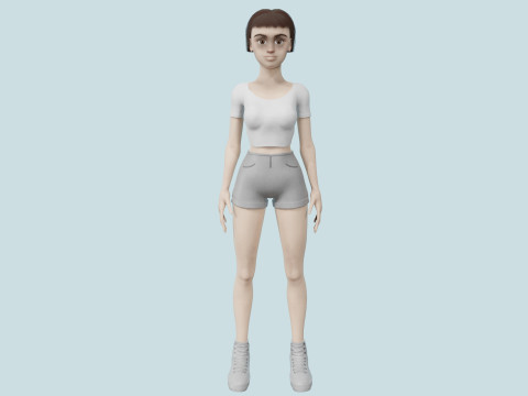 Girl 3D 模型