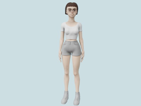 Girl 3D 模型