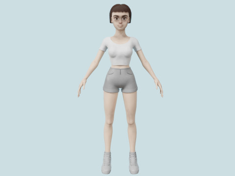 Girl 3D 模型