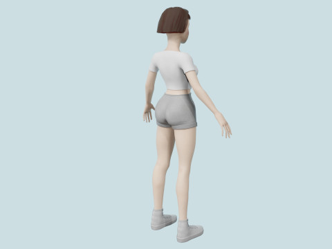 Girl 3D 模型