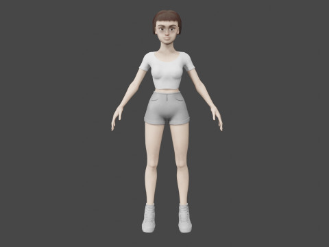 Girl 3D 模型