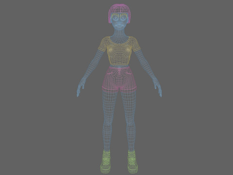 Girl 3D 模型