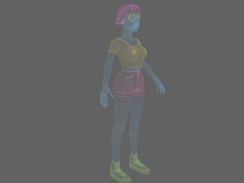 Girl 3D 模型