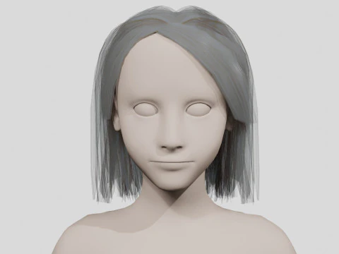 40 Hairstyles collection 3D Model
