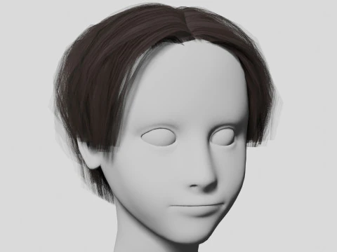 10 Hairstyles collection 3D Model