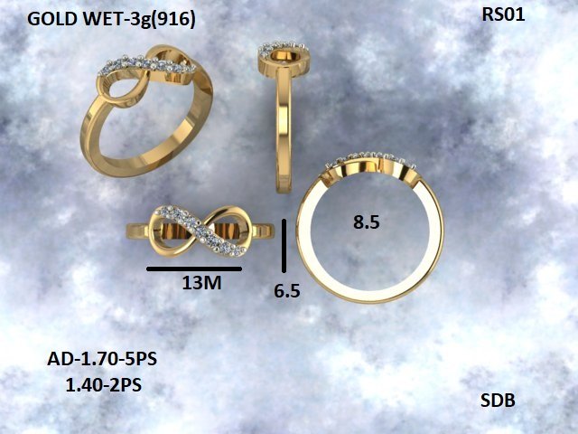 Indian rings breselate Modelo de impresión 3D .c4d .max .obj .3ds .fbx .stl .blend 