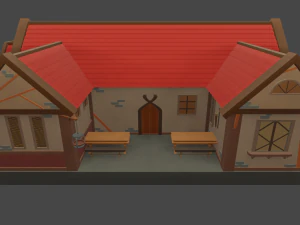 V-小さな家-酒場 3Dモデル