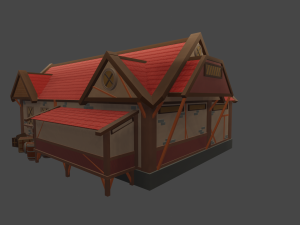 V-Small House-Tavern Model 3D