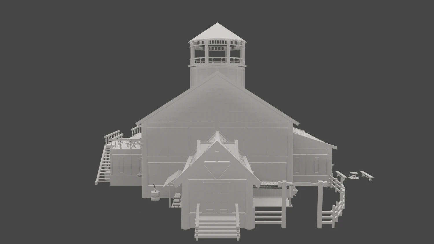 V-Manor from Skyrim 3D Model .c4d .max .obj .3ds .fbx .stl .blend 