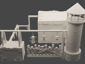 V-Barracks 3D 模型