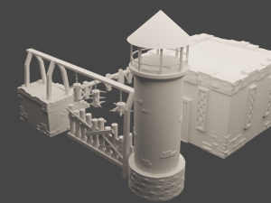 V-Barracks Model 3D