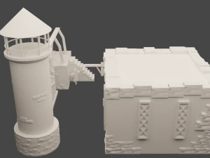 V-Barracks 3D Model