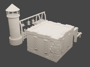 V-Barracks Model 3D