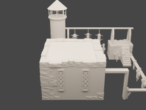 V-Barracks Model 3D