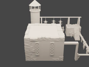 V-Barracks 3D Model