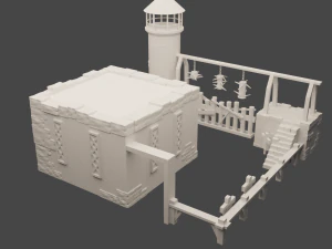 V-Barracks 3D Model