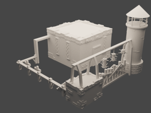 V-Barracks Model 3D