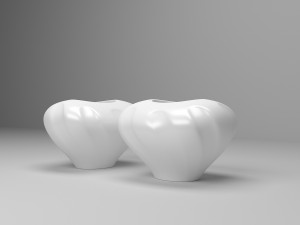 Modern Ceramic Flower vase 3D Model