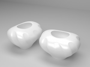 Modern Ceramic Flower vase 3D Model