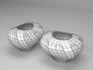 Modern Ceramic Flower vase 3D Model