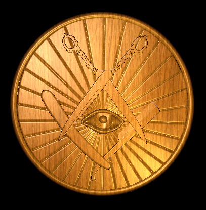 Masonic Barber Pendant 3D Print Model .c4d .max .obj .3ds .fbx .stl .blend 