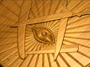 Masonic Barber Pendant 3D Print Model