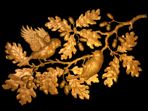 Birds on branches Modelo de Impressão 3D