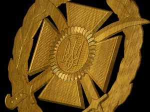 General military insignia of the armed forces of Ukraine 3D Print Model