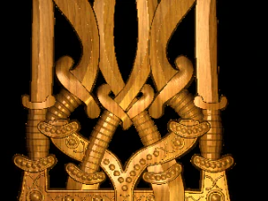 Ukrayna Arması 3D Baskı Modeli