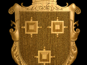 Coat of Arms of Kamianka-Buzka Town 3D Print Model