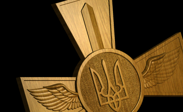 Air Forces of Ukraine 3D Принт Модель .c4d .max .obj .3ds .fbx .stl .blend 