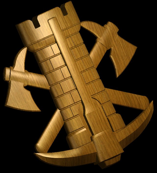 Ukrainian Army Corps of Engineers 3D Baskı Modeli .c4d .max .obj .3ds .fbx .stl .blend 